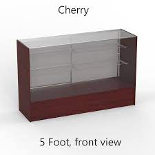 Glass Display Counter With Two Shelves
