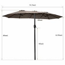 Double Sided Outdoor Patio Umbrella