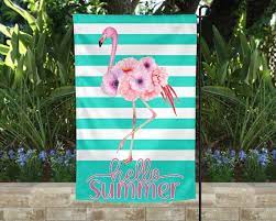 Garden Flag O Summer Flamingo