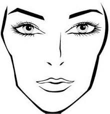 Download A Blank Face Chart In 2019 Makeup Face Charts