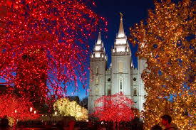 Mormonism In Pictures Temple Square Dressed For Christmas