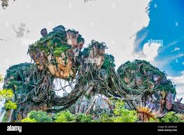 Pandora floating Islands at Avatar land in the Animal Kingdom, Disney Stock  Photo 