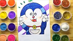 Tô Màu Tranh Cát Kim Tuyến: Doraemon Dễ Thương - Color Sand Painting Toys:  Doraemon Cute. #176. - YouTube