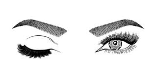 ilration woman s eyes eyelashes