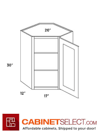 Diagonal Corner Wall Cabinet