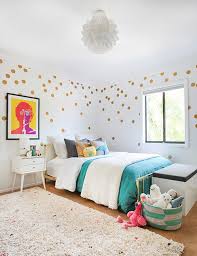 cute gold tealand white wallpaper room