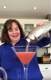 The beloved chef has been busy slathering her freezer waffles with peanut butter truly sticking to the it's 5 o'clock somewhere mindset, ina took to instagram around 9:30 a.m. Ina Garten S Massive Cosmopolitan For One Recipe Is Chef S Kiss Ina Garten Food Network Tv Shows Cranberry Juice Cocktail