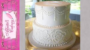 Simple Yet Elegant White Wedding Cake