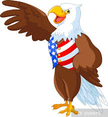 Wall Mural Patriotic American Eagle