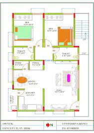 30x40 East Facing House Plan 2bhk
