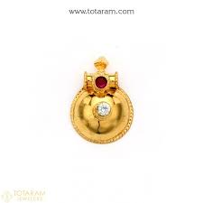 mangalsutra thali pendants in 22k gold
