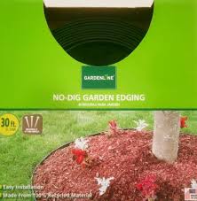 garden edge border lawn tree ring