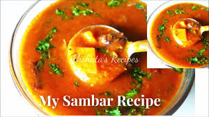 sambar recipe for dosa idli homemade
