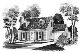 Small Colonial Cape Cod House Plan 2