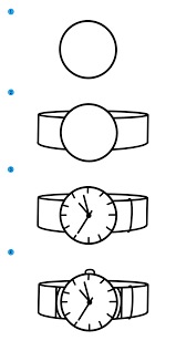 Как нарисовать часы поэтапно для начинающих » рисуем часики легко и просто  карандашом и красками