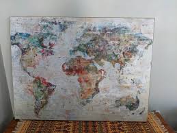 Pier 1 Colorful World Map Arts