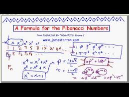 Fibonacci Formula Tanton Mathematics
