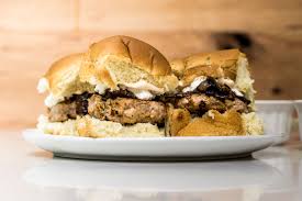 turkey burger sliders with goat cheese