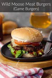 moose burgers game meat burgers