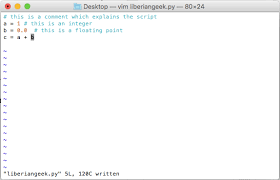 simple python script on mac os x