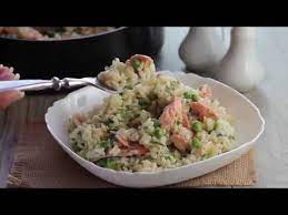 Image and recipe from veg by jamie oliver, published by penguin random house © jamie oliver. Easy Salmon And Pea Risotto Youtube