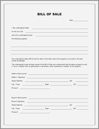 Bill Of Sale For A Vehicle Template Best Of Bill Sale Template Free