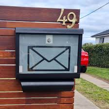Modern Letterbox Post Mounted