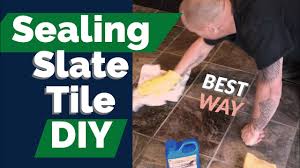 sealing slate tile flooring diy best
