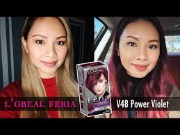 loreal feria v48 power violet hair