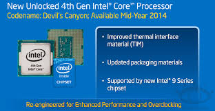 Intel Haswell Refresh Processors Codenamed Devils Canyon