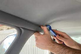 car roof lining repair how to replace