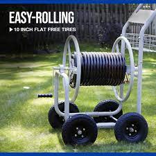 strongway garden hose reel cart holds
