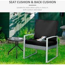 Outsunny 2 Pieces Seat Cushion And Back