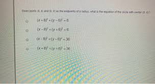 Solved Given Points 8 6 And 8 0 As