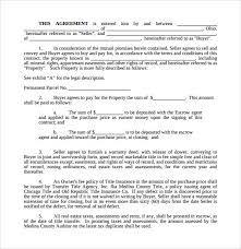 Land Purchase Agreement Template 17 Download Free