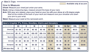 Sizing Chart Choisir Latelier