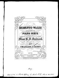 memento waltz library of congress
