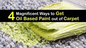 get oil based paint out of carpet