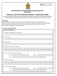 Free pdf download indian passport application form. Passport Renewal Form Sri Lanka Passportrenewalform Net