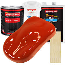 hot rod red acrylic lacquer gallon auto
