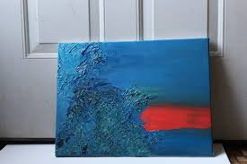 Complementary Colors Oil Painting Blue