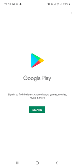 unable to sign into my google play