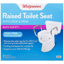 walgreens raised locking toilet seat