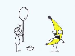 humor funny banana breakfast
