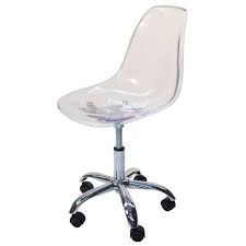 Fortunately, costco has office and desk chairs in a wide range of styles, from leather chairs to these ergonomic chairs are lightweight and easily portable, and have numerous comfort features. Replica Eames Dsw Dsr Desk Chair Clear Transparent