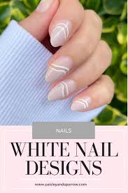 23 best white nails to try paisley