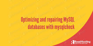 mysqlcheck optimizing and repairing all