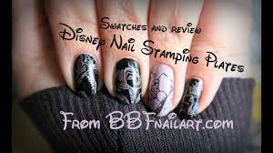 Disney BBF Nail stamping plates / Swatches and Review - YouTube