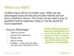 You can pay for eligible medical expenses for your spouse and tax dependents even if they're on different insurance, and even if they aren't eligible to contribute to hsas.; Health Savings Account Hsa Information Ppt Download