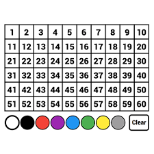 Number Chart 1 To 60 Free Virtual Manipulatives Toy Theater